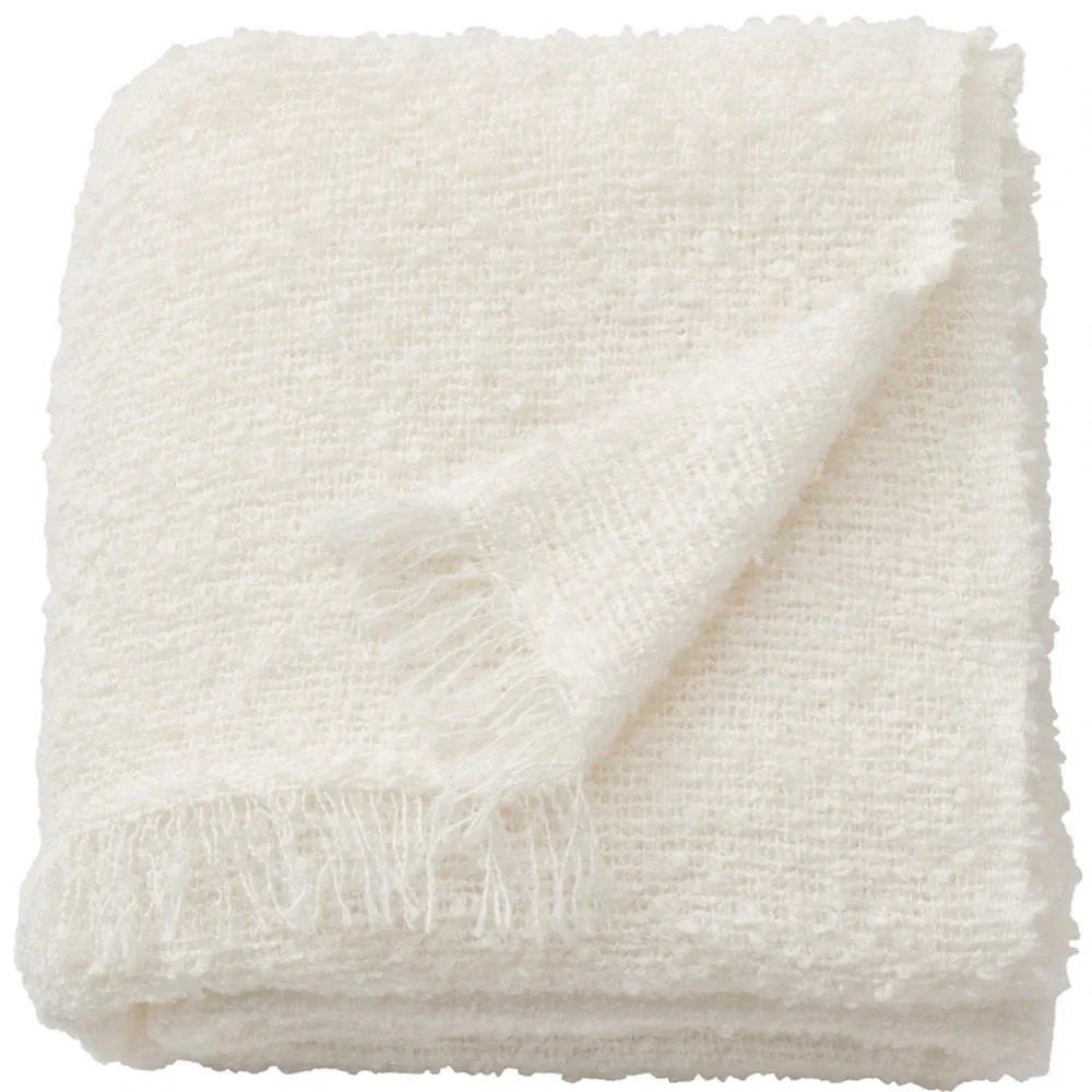 SANDBRODD Off-White Throw, 51x67 